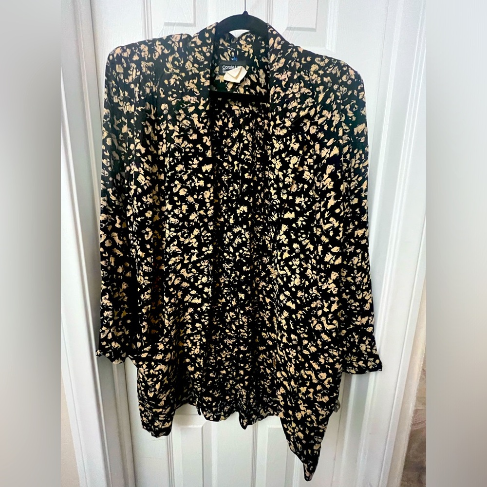 Authentic 1980 blazer floral with glass buttons